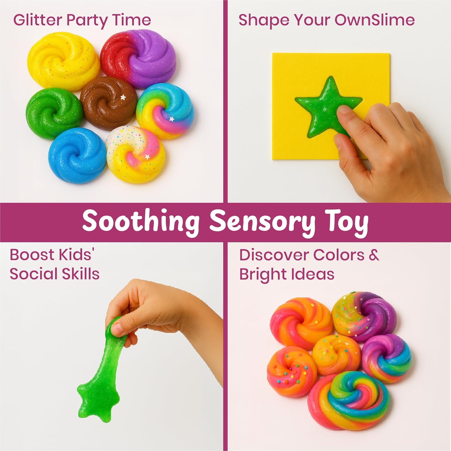 DIY Slime Making Kit for Kids 4+ Years, 10+ Glitter, Scented, Butter Slime Activities, Unicorn, Dinosaur, Mermaid, Best Slime Kit for Boys & Girls, Instruction Manual & Collectibles, Ideal for Gifting - Image 7