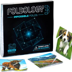 FOLDOLOGY 3 – Impossible Folds. Expert-Level Puzzle Game. 60 Origami Brain Teasers for Teens and Adults. Challenging, Not for Beginners. Ages 13+