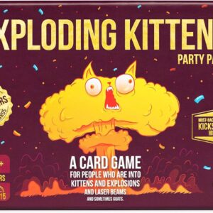 Exploding Kittens Party Pack – 2-10 Players – Ages 7+ – 15 Minutes to Play – Party & Family Card Game for Kids & Adults
