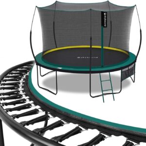 SkyBound 14 FT 12 FT 10FT 8FT 6FT Springless Trampoline for Kids and Adults – Recreational Trampolines with AntiRust Coating – Bungee Cords Outdoor Trampoline for Kids – No-Gap Design Zipper System