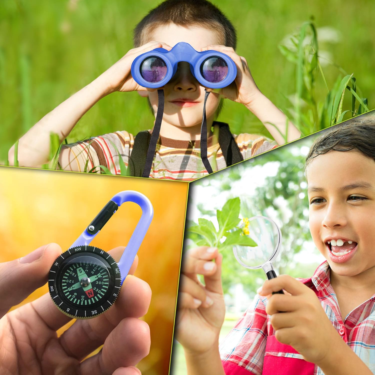 Binoculars for Kids – Perfect Toy for Little Boys and Girls – Extensive Set Incl. Magnifying Glass & Compass – Powerful Magnification 8X21 – 3 to 12 Year Old Kids for Toddler - Image 9