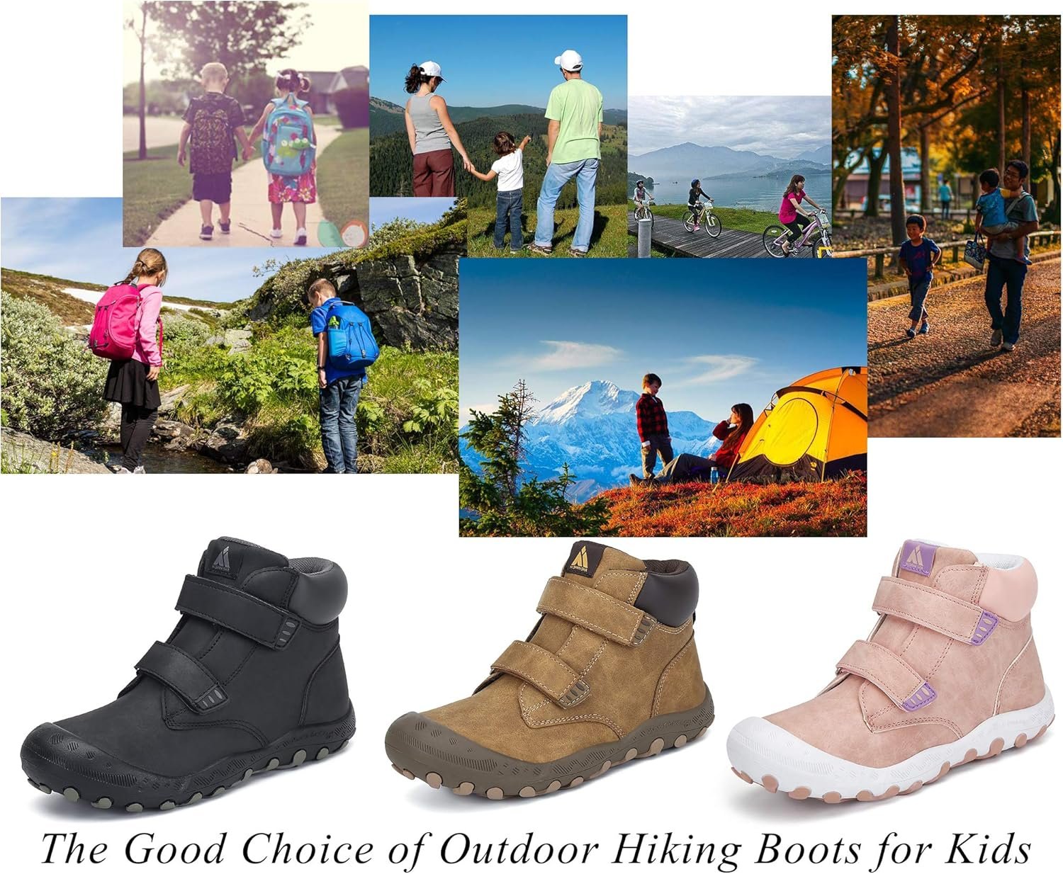 Mishansha Kids Hiking Boots Toddler Girls Boys Hiking Shoes Water-Resistant Anti-Collision Non-Slip Athletic Outdoor Trekking Boots - Image 7