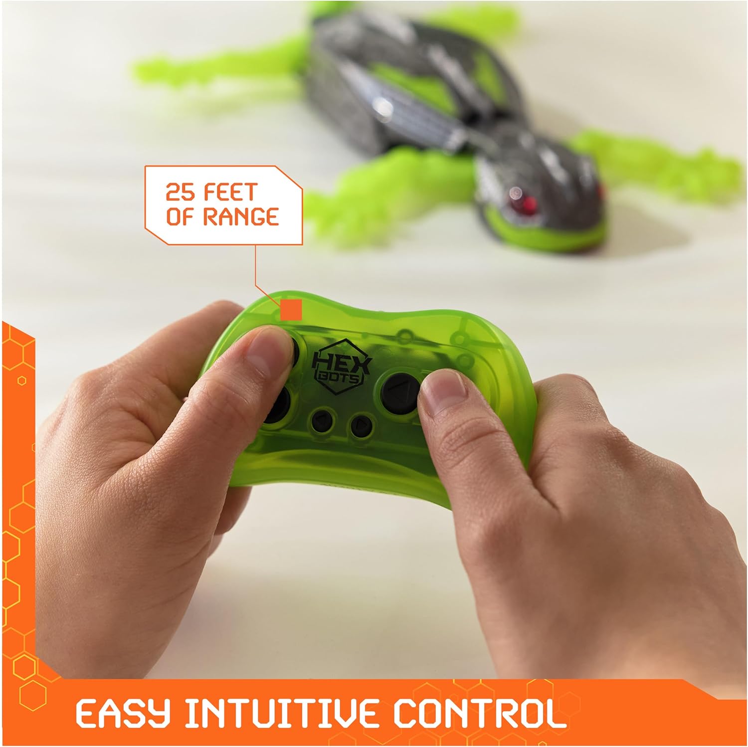 HEX BOTS Wall Crawler Gecko with Official Wall Climber Technology, Rechargeable Remote Control Robot Kids Toys, Prank Toys for Boys & Girls Ages 4 & Up - Image 4