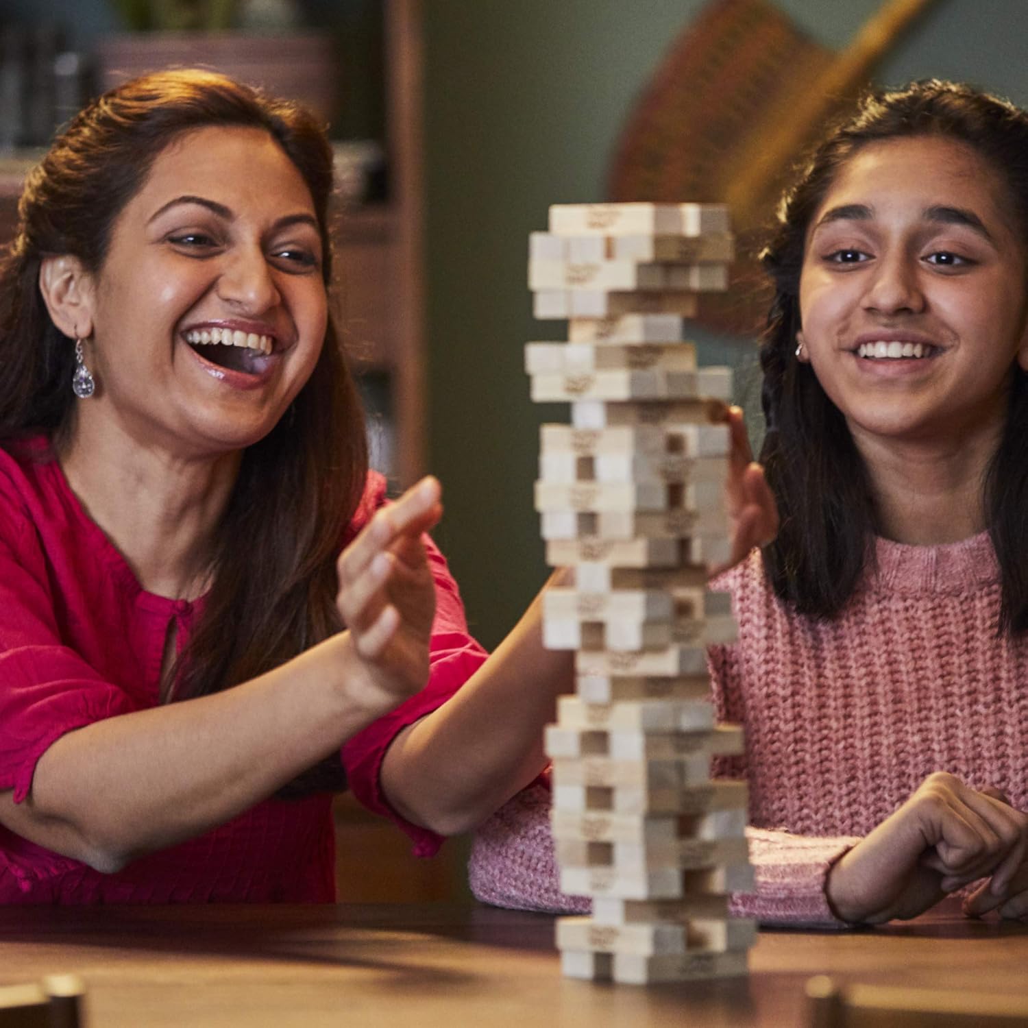 Hasbro Gaming Jenga Wooden Blocks Stacking Tumbling Tower Game | Party Games for Kids & Families | Stocking Stuffers | Ages 6+ (Amazon Exclusive) - Image 8