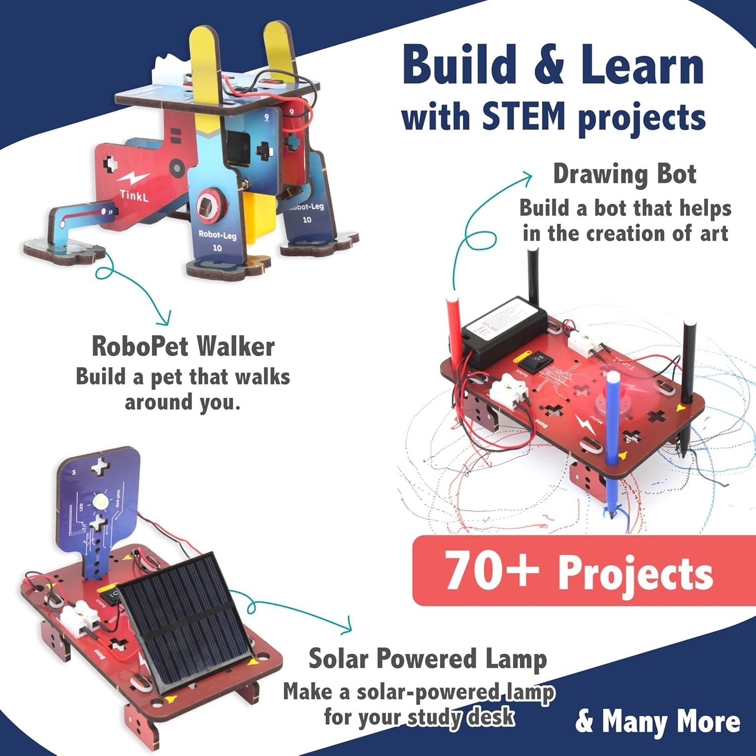 Butterfly EduFields 70+ Jumbo STEM Projects Kit for Kids Age 12-14 | Engineering & STEM Robotic Kits for 8-12 Year Olds | Electronics Circuits | Best Birthday Gift for Kids Age 12-14 - Image 2