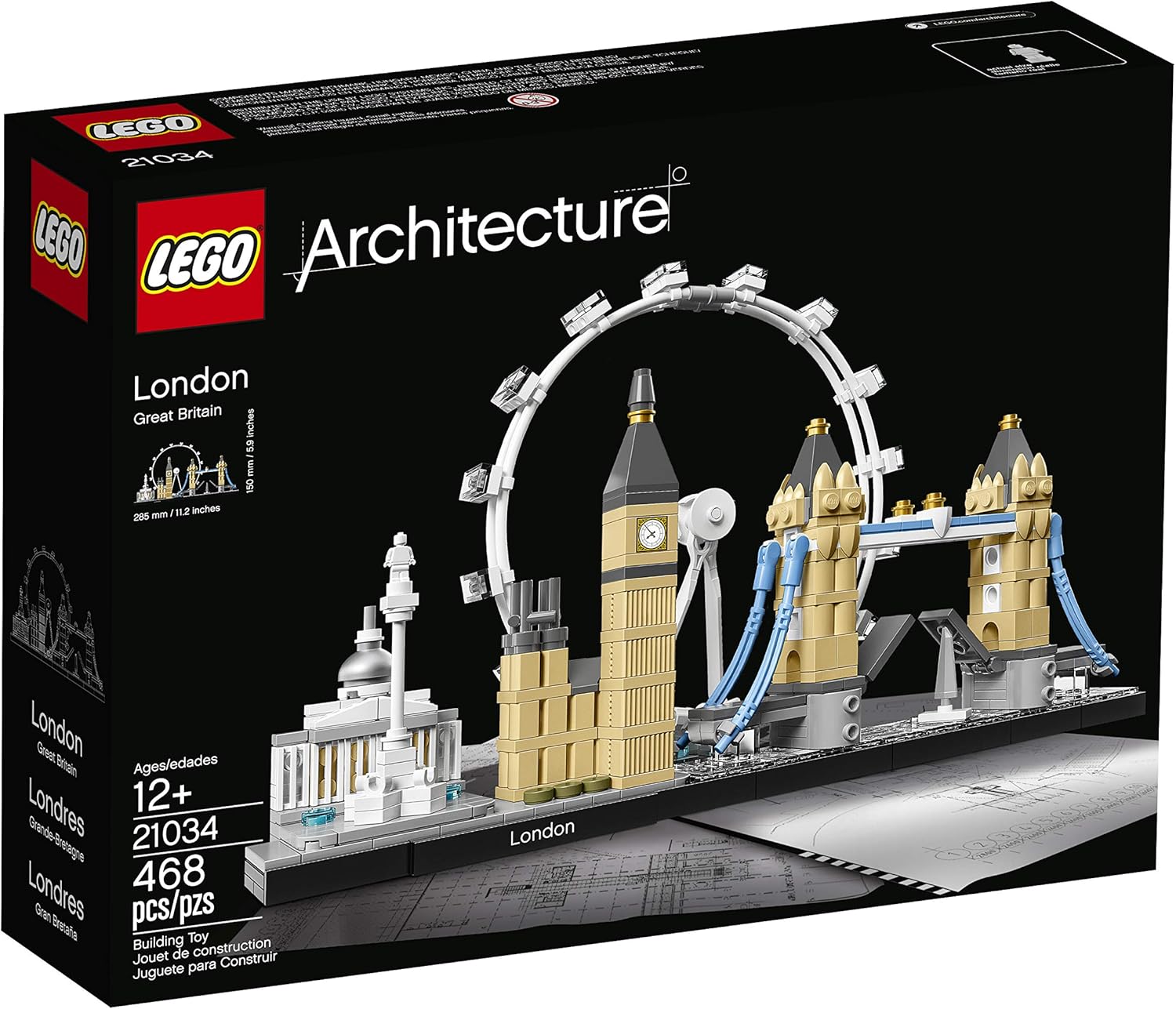 LEGO Architecture London Skyline Collection 21034 Building Set Model Kit and Gift for Kids and Adults (468 pieces) - Image 4