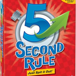 5 Second Rule Game – Simple Questions Card Game for Family Fun, Party, Kids, Travel, Game Night & Sleepovers – Think Fast and Shout Out Answers – For Ages 10+