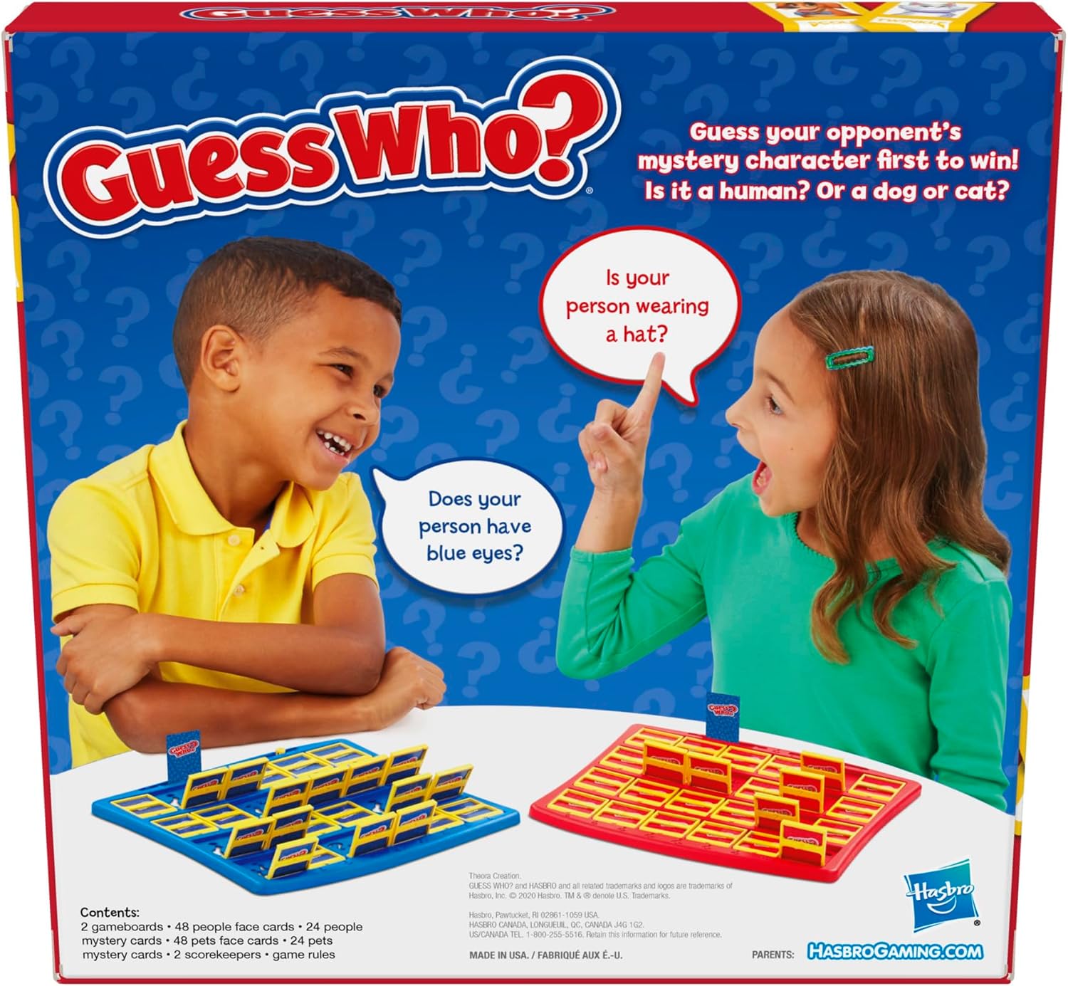 Hasbro Gaming Guess Who? Board Game, with People and Pets Cards, The Original Guessing Game for Kids, Ages 6 and Up, Easter Gifts for Boys and Girls (Amazon Exclusive) - Image 2