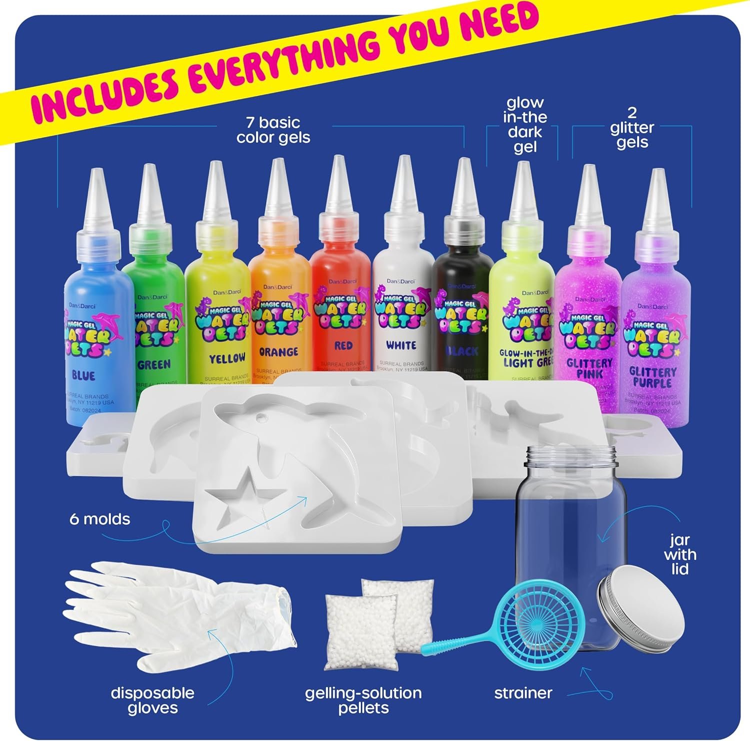 Dan&Darci Aqua Fairy Water Gel Kit for Kids - Gifts for Girls - Magic Elf Toy Kits - Waters Pets - DIY Squishy Maker Set - Craft for Kids - Make Your Own Squishies Toys Crafts - Gifts for Boys & Girls - Image 3
