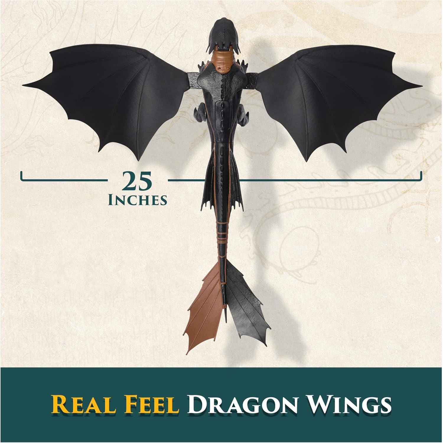 DreamWorks Dragons, How to Train Your Dragon, Ultimate Plasma Blast Toothless, 25” Wings with Lights & Sounds Action Figure, Kids Toys for Boys Ages 4 and up - Image 4