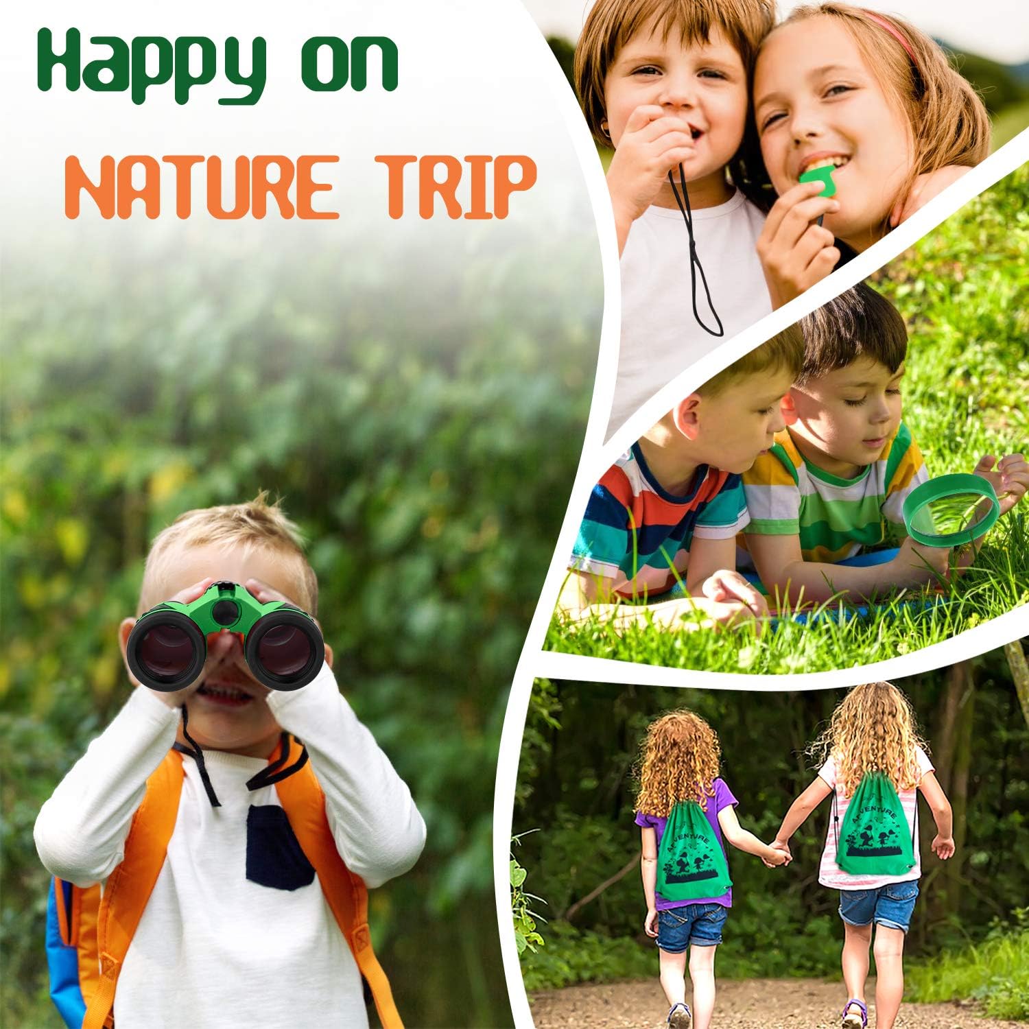 GINMIC Kids Explorer Kit & Bug Catching Kit, 16 Pcs Outdoor Exploration Safari Kit for Kids Camping with Binoculars, Adventure, Hunting, Hiking, Educational Toy Gift for 3-12 Years Old Boys Girls - Image 7