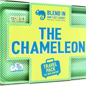 The Chameleon Travel: The Award-Winning Spot-The-Imposter Board Game in a Travel Friendly Tin with 20 New topics