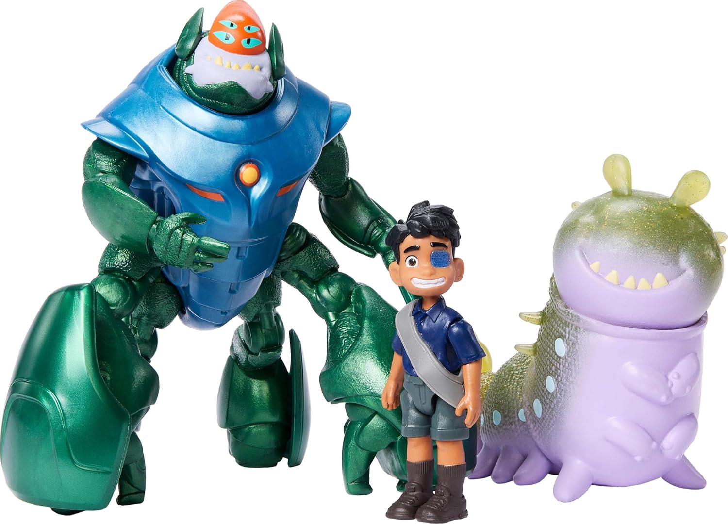 Mattel Disney and Pixar Elio Action Figure Storyteller 3 Pack, Elio, Ambassador Grigon and Glordon Characters, Posable Movie Toys at 4-in Scale - Image 5