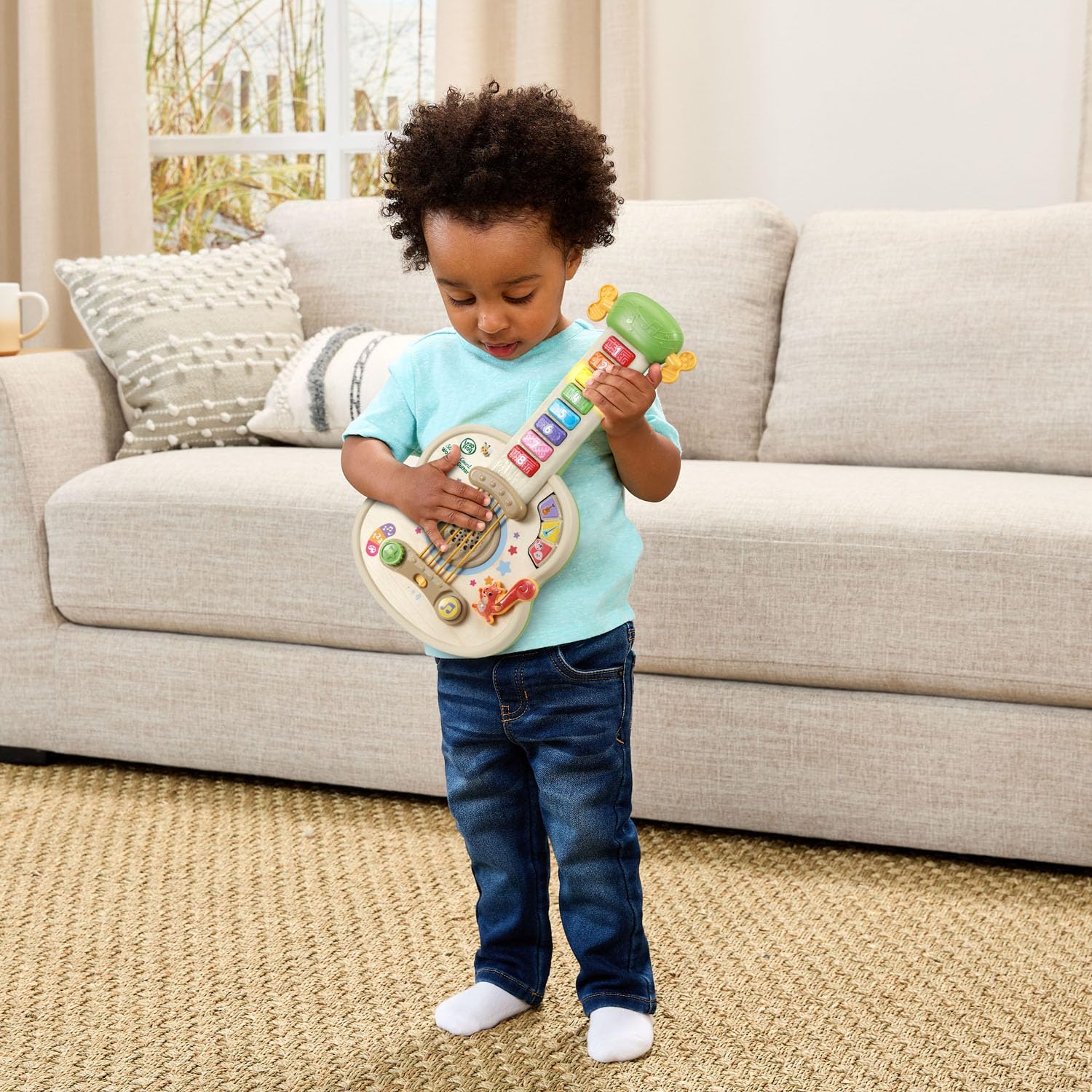 LeapFrog Strum and Count Wooden Guitar, Musical Toddler Toy - Image 5