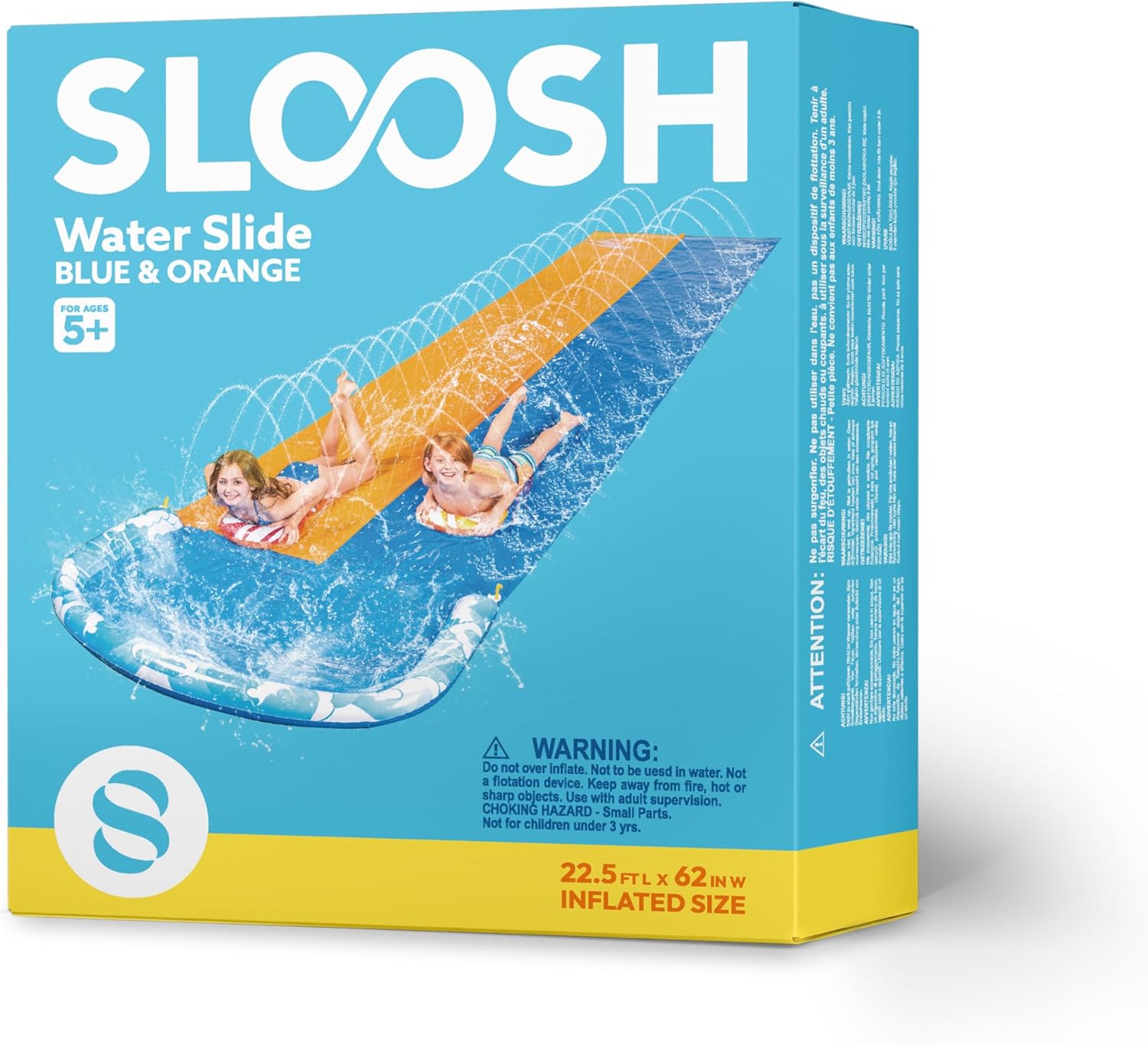 JOYIN 22.5ft Water Slides and 2 Bodyboards, Lawn Water Slide Summer Slip Waterslides Water Toy with Build in Sprinkler for Backyard Outdoor Water Fun for Kids - Image 10