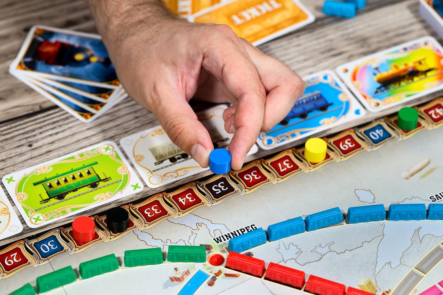 Asmodee Ticket to Ride Board Game (2025 Refresh) - A Cross-Country Train Adventure for Friends and Family, Strategy Game for Kids & Adults, Ages 8+, 2-5 Players, 30-60 Minute Playtime - Image 5