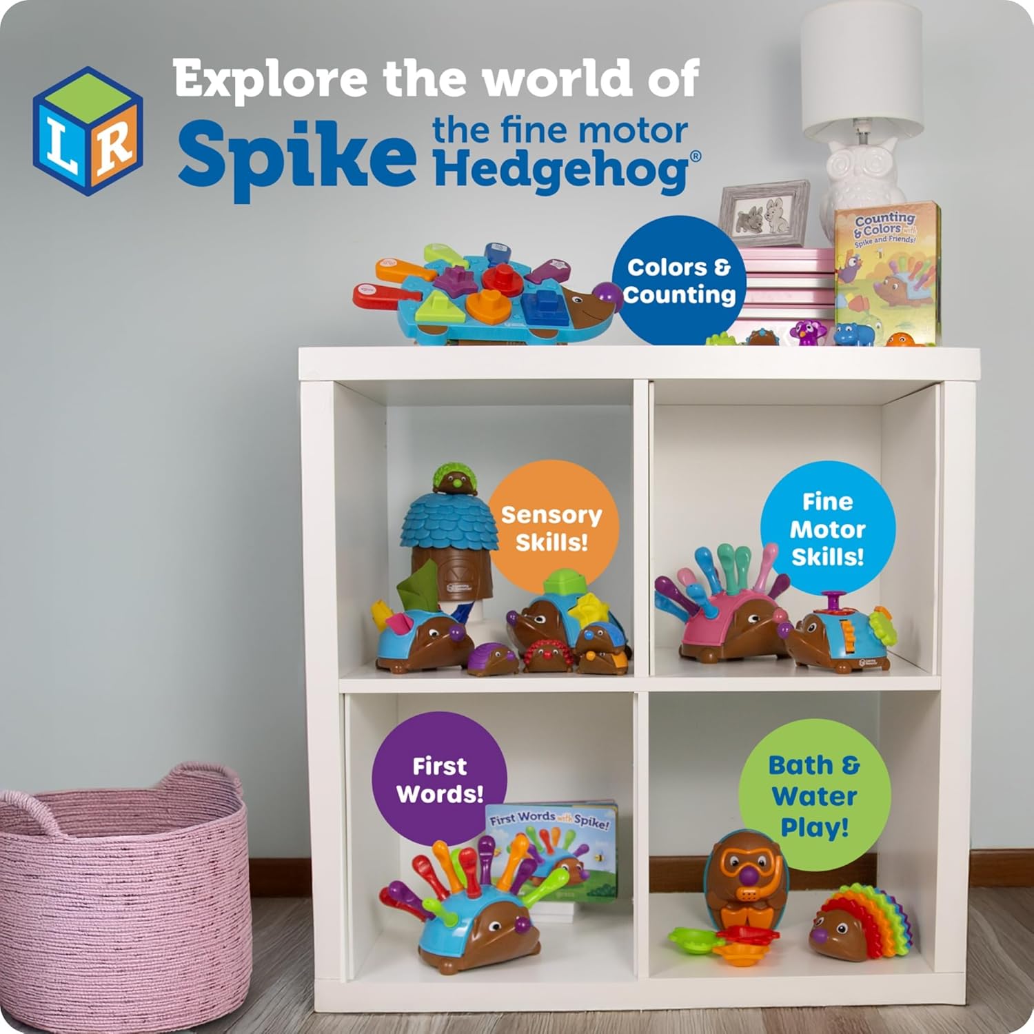 Learning Resources Spike The Fine Motor Hedgehog - Toddler Montessori Toys, Stacking Shape, Gifts For Boys And Girls, Sorting And Matching Skill Activities, Educational Games, Kindergarten - Image 8