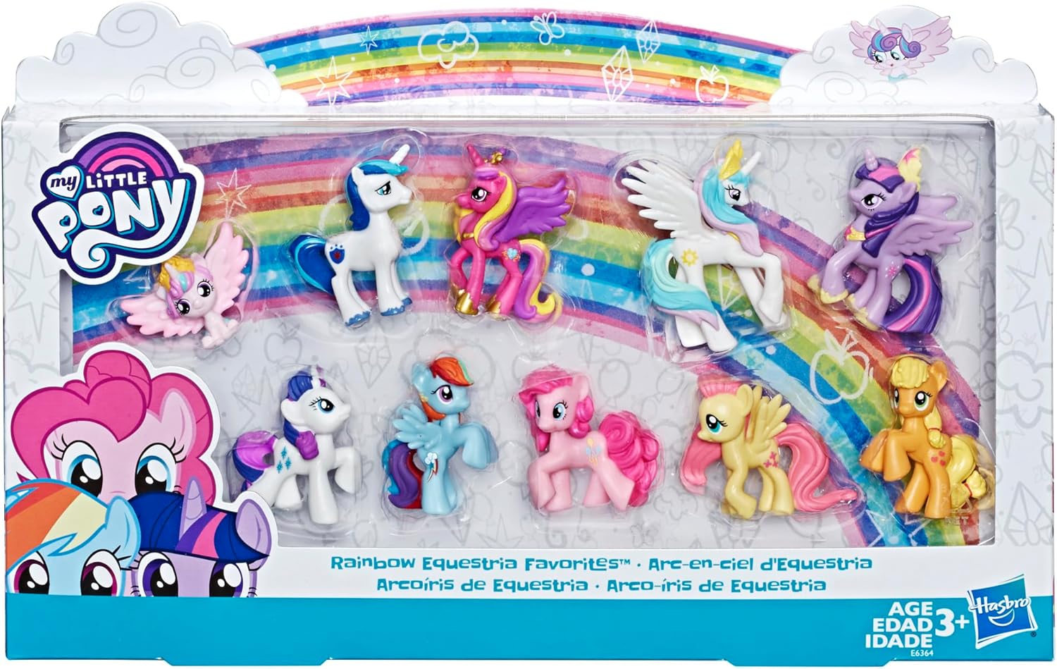 My Little Pony Toy Rainbow Equestria Favorites 10 Figure Collection, for Kids Ages 3 Years Old and Up (Amazon Exclusive) - Image 2