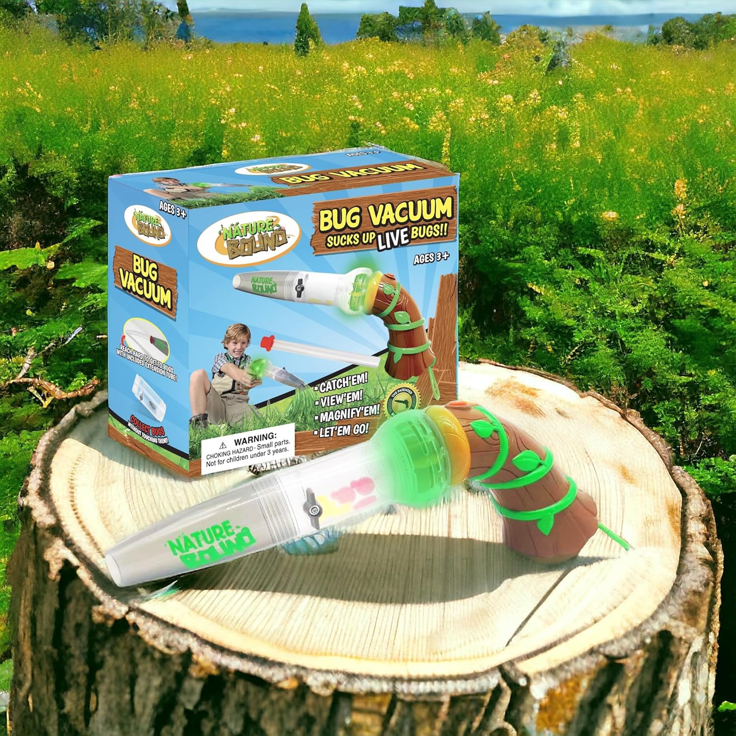 Nature Bound Bug Catcher Toy, Eco-Friendly Bug Vacuum, Catch and Release Indoor/Outdoor Play, Ages 3 to 12, Complete Kit for Kids (Upgraded Style) - Image 7