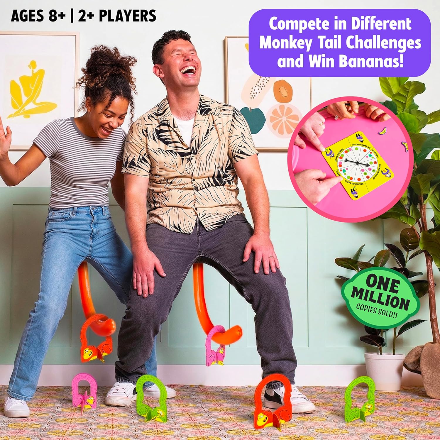 MCMILLER ENTERTAINMENT It’s Bananas – The Hilarious Monkey Tail Party Game for Adults & Families | Funny Indoor & Outdoor Game for Bachelorette Parties, Summer Parties, BBQs, Birthdays & Game Nights - Image 2
