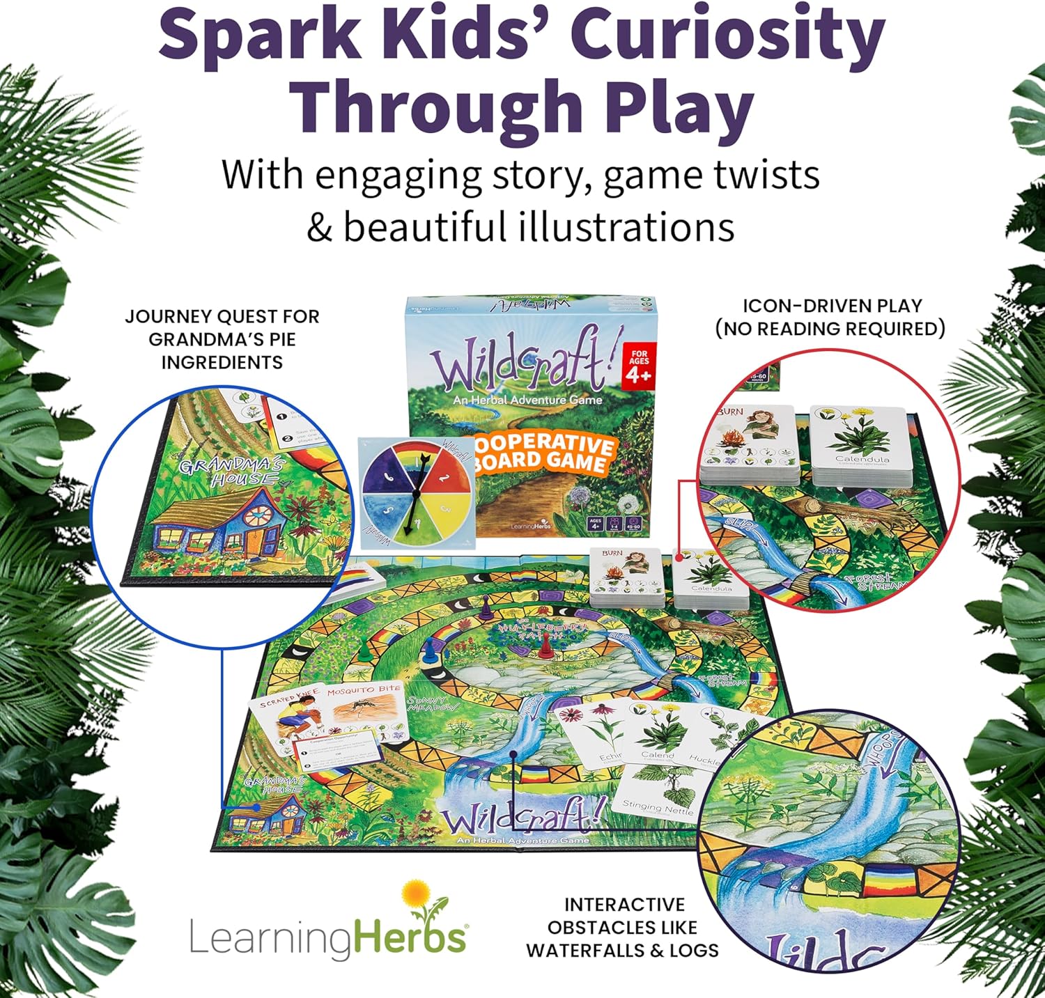 Wildcraft! Board Game – Cooperative Educational Board Game for Kids 4–6 & Families – Nature & Herb Learning Game – Family Board Games for Kids – Herbal Adventure Cooperative Game - Image 4