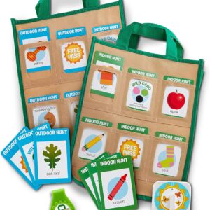 Melissa & Doug Let’s Explore Indoor/Outdoor Scavenger Hunt Play Set – 80 Double-Sided Cards