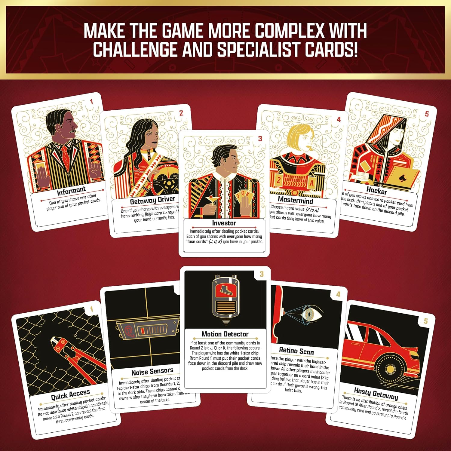 The Gang | Grown-Up Toy of the Year Finalist | Co-Operative Poker | Family Game | Game Night | Strategy Game | Ages 10+ - Image 6