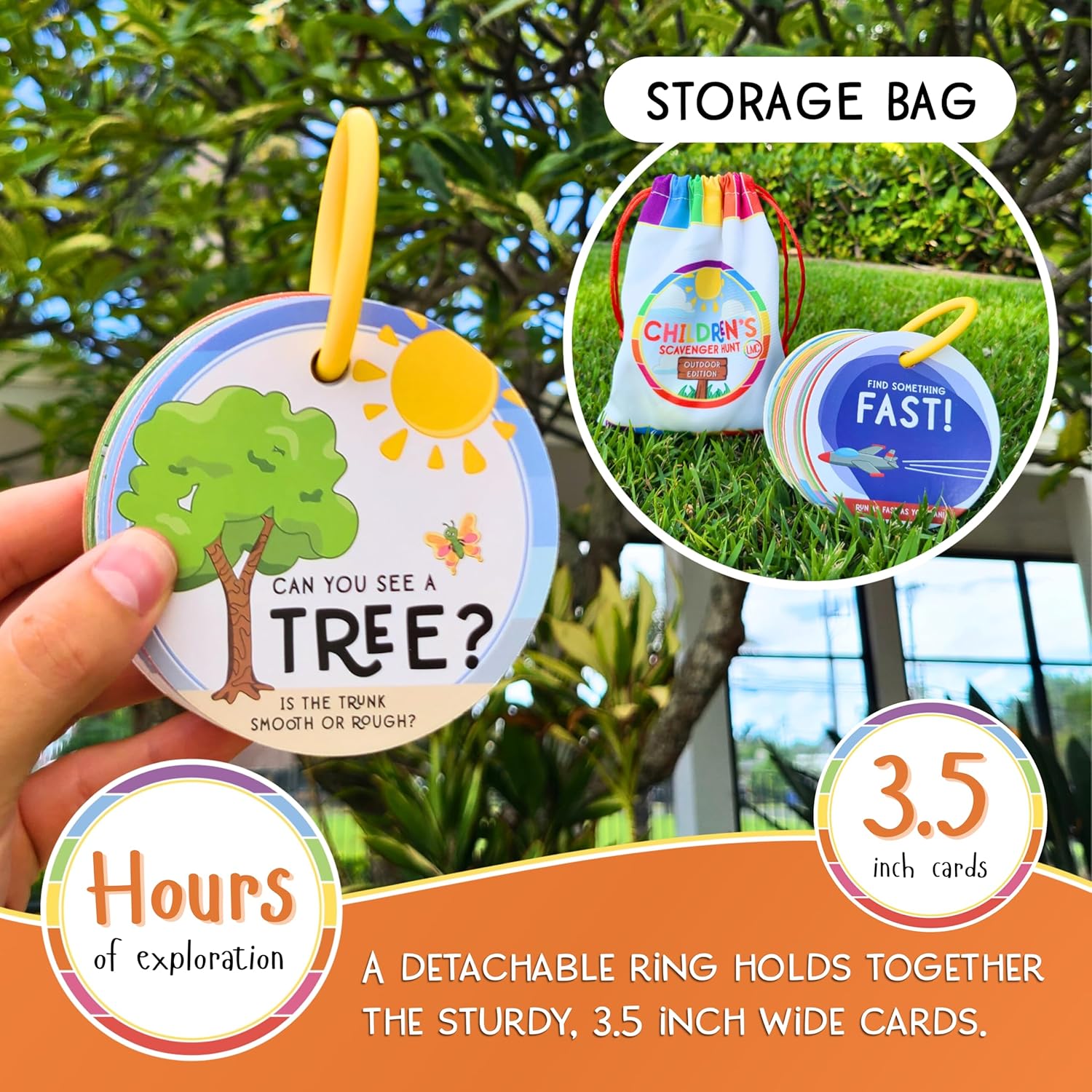 Blu Jay Children's Scavenger Hunt | Toddler Activities | Games for 2, 3 Year Old's & Up | Kids Educational Scavenger Hunt Cards (Outdoor Edition) - Image 5
