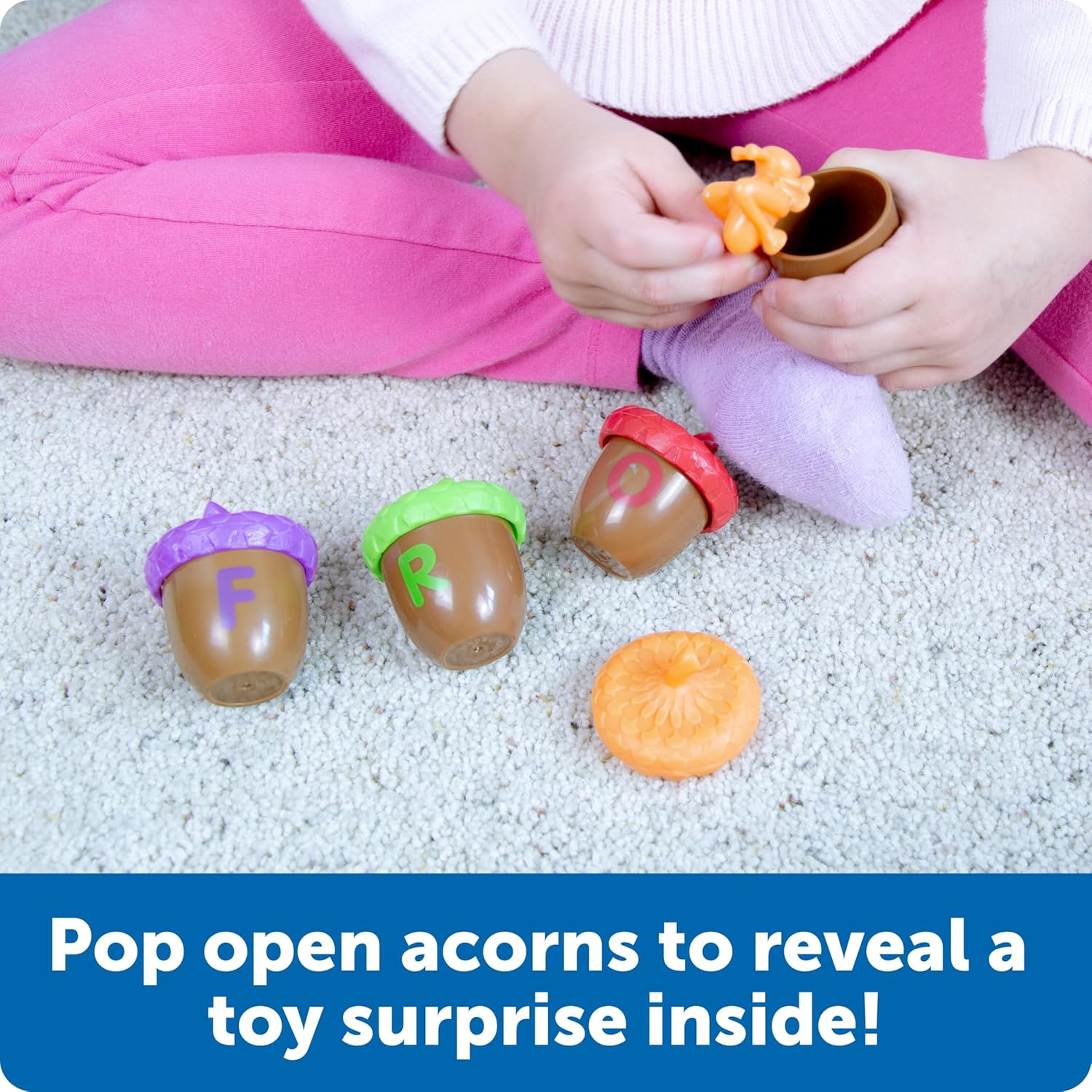 Learning Resources Alphabet Acorns Activity Set - ABC Puzzle, Preschool Learning Activities, Speech Therapy Materials, Manipulatives for Preschoolers, Fine Motor Skills - Image 4