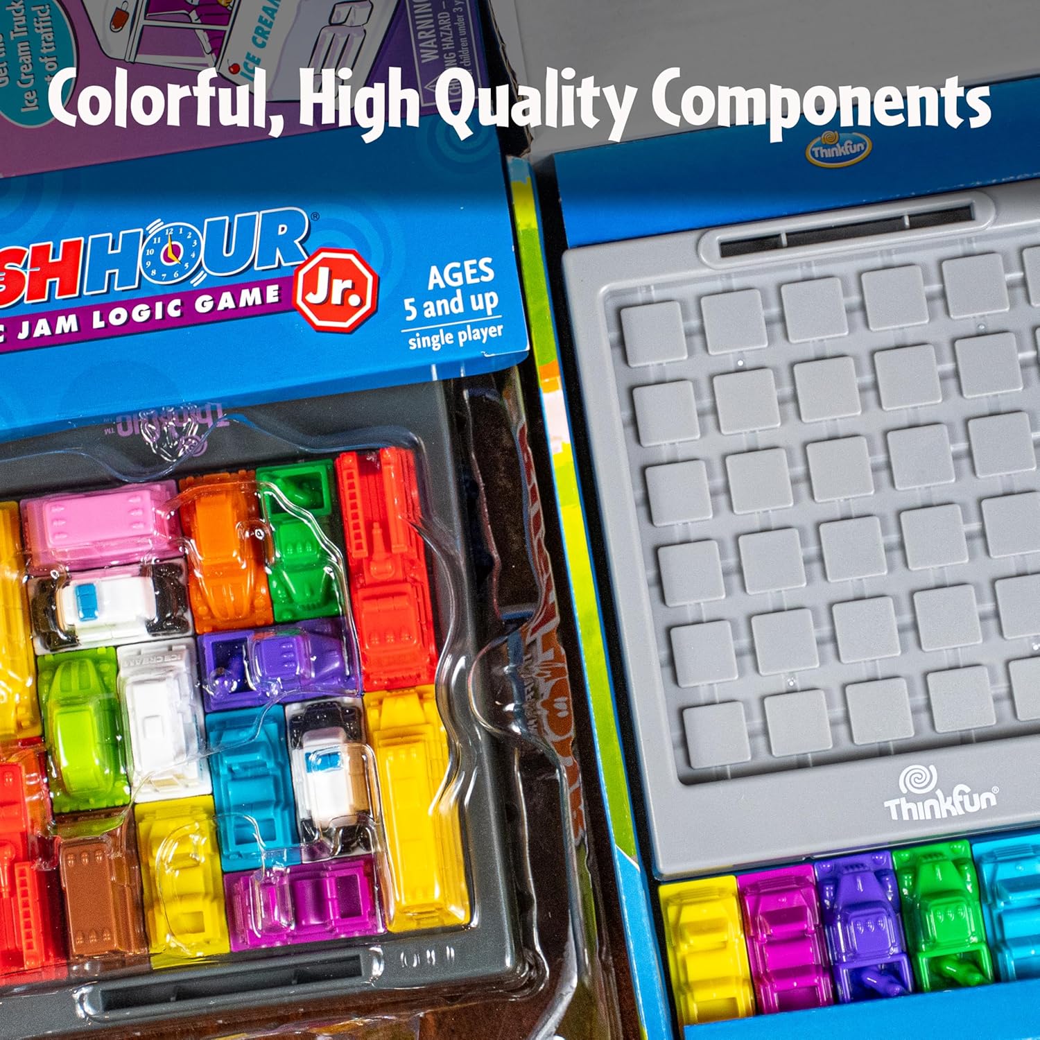 ThinkFun Rush Hour Junior - Classic Traffic Jam Logic Game - New Look for 2024 - STEM Toy for Kids - Engaging Puzzles for Ages 5 and Up - Junior Edition - MESH Accredited - Image 4