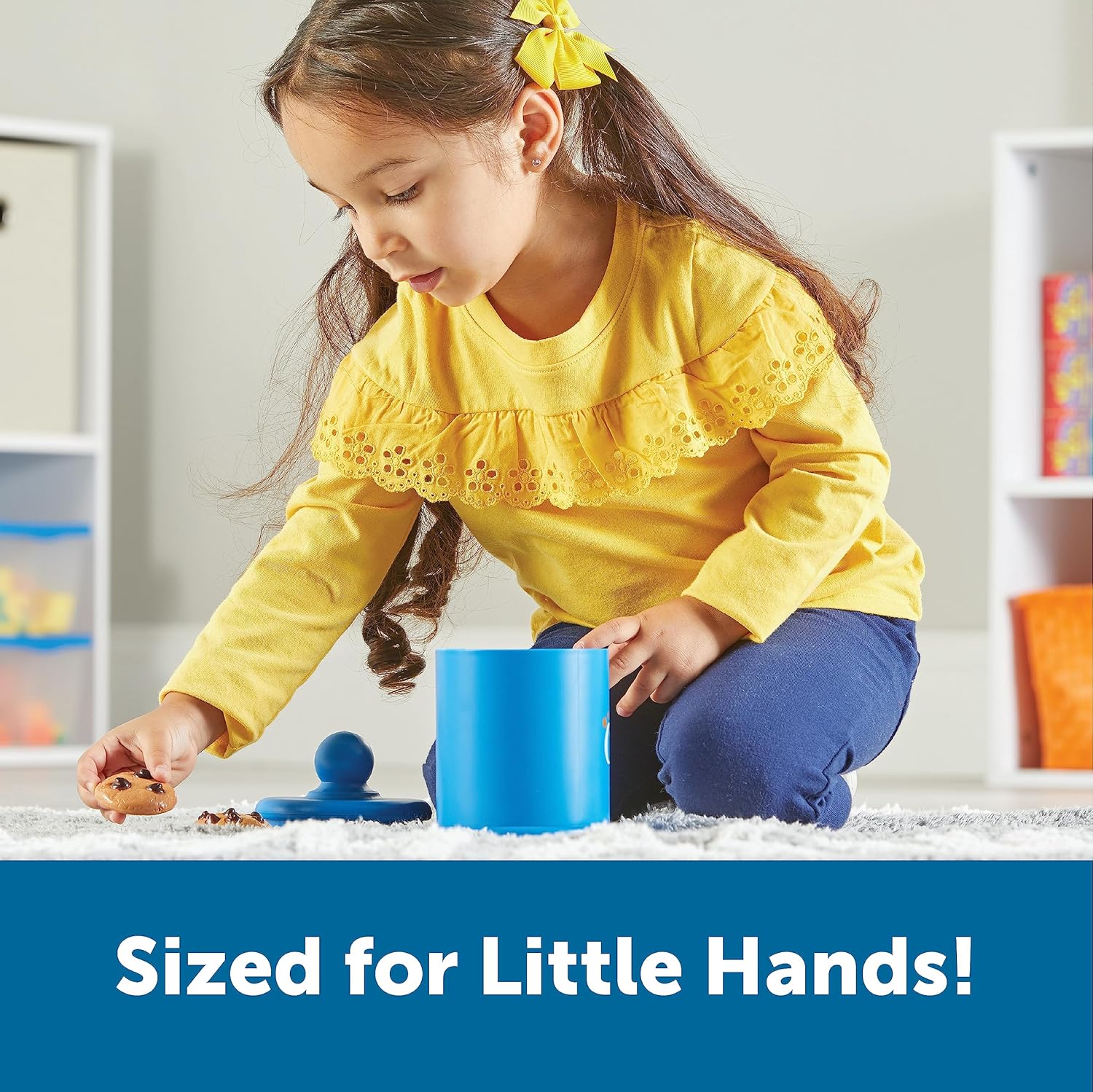Learning Resources Smart Counting Cookies - Chocolate Chip Play Food, Preschool Activities, Toddler Sensory Toy, Play Kitchen Accessories, Sorting and Stacking, Fine Motor Numbers , Math Games - Image 4