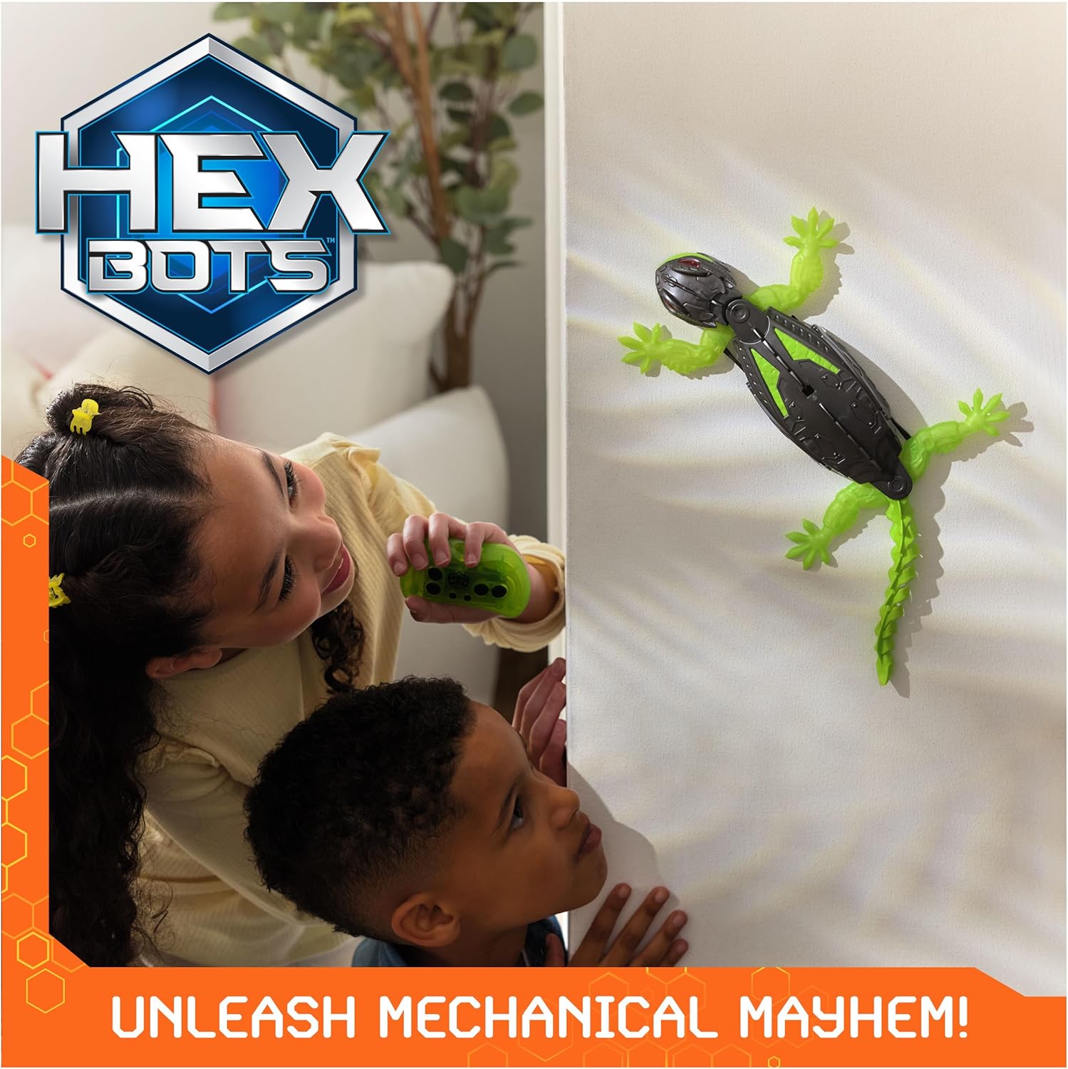 HEX BOTS Wall Crawler Gecko with Official Wall Climber Technology, Rechargeable Remote Control Robot Kids Toys, Prank Toys for Boys & Girls Ages 4 & Up - Image 6