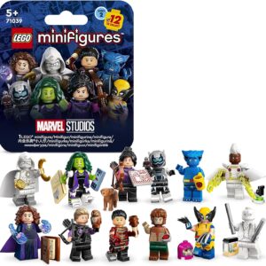 Lego 71039 Marvel Series 2 Mini Figures, 1 of 12 Iconic Disney+ Characters to Collect in Each Bag, Includes Wolverine, Hawkeye, She-Hulk, Echo and More (1 Piece, Style Sent Randomly)