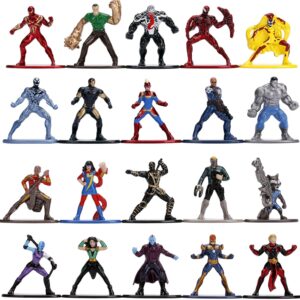 Marvel 1.65″ Die-cast Metal Collectible Figures 20-Pack Wave 3, Toys for Kids and Adults