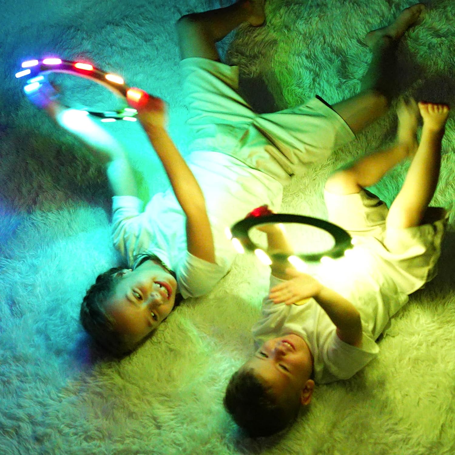 TOSY Flying Ring - 36 RGB Multicolor or 12 Monocolor LEDs, Super Bright, Lost Mode, Auto Light Up, Easter Basket Stuffers Gift for Kid/Teen/Boy/Girl, Safe, Waterproof, Pool/Beach/Camping Toy - Image 6