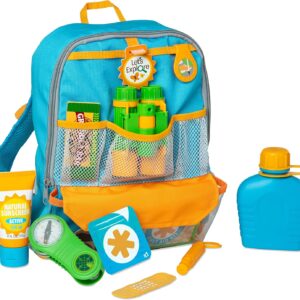 Melissa & Doug Let’s Explore Hiking Play Set – 23 Pieces Toddler Nature Toys, Hiking Toys for Kids Ages 3+