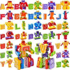 JOYIN Alphabet Robots Toys for Kids, ABC Learning Toys, Alphabots, Letters, Toddlers Education Toy, Carnival Prizes, Treasure Box and Prize for Classroom, Birthday Gift for Kids 3 4 5 6 7 8