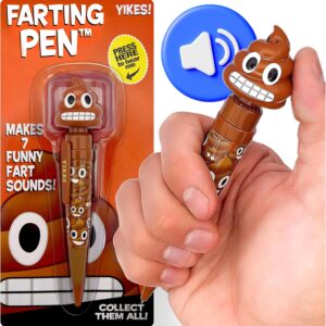 Farting Poop Pen with 7 Funny Fart Sounds – Silly Novelty Gag Gift for Boys & Girls Ages 8-12, Funny Gifts for Kids & Teens, Great Birthday Gift Ideas, Poop Pen That Actually Farts (Grimace)