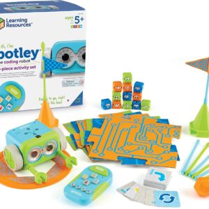 Learning Resources Botley The Coding Robot Activity Set – 77 Pieces, Ages 5+, Screen-Free Coding Robots for Kids, STEM Toys for Kids, Programming for Kids, for Kids
