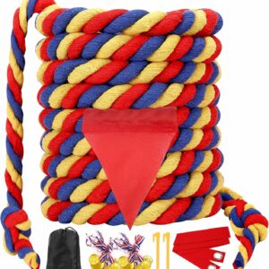 Field Day Tug of War Rope for Kids and Adults, Outdoor Lawn Yard Family Reunion Birthday Party Games, Outside Backyard Camping Picnic Games, Backyard Carnival Games Fun for Team Building Activities