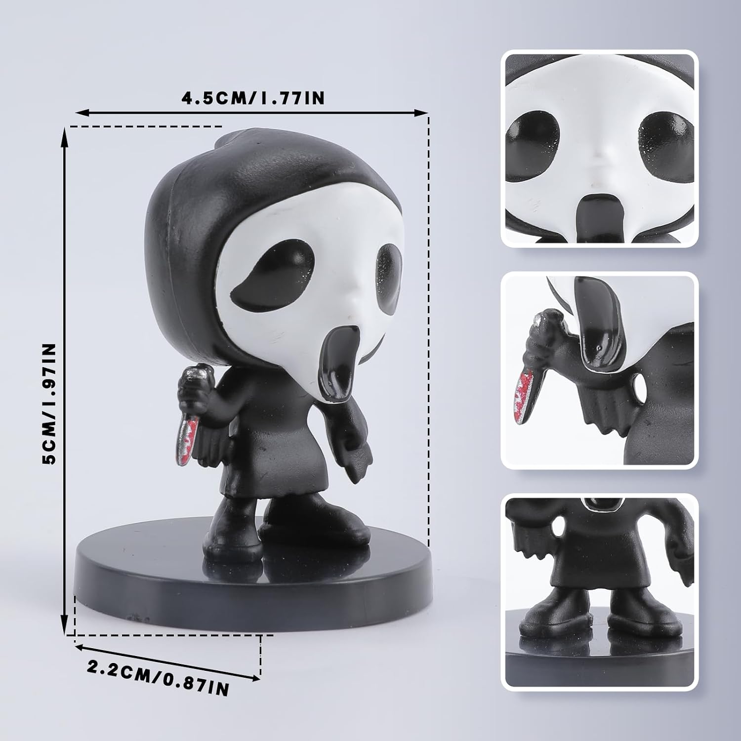 10PCS Horror Action Figure Mini Scary Anime Action Figures Halloween Horror Killer Set for Decor Collectible Merchandise - Image 5