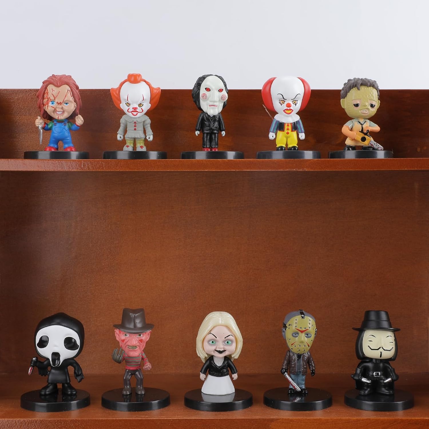 10PCS Horror Action Figure Mini Scary Anime Action Figures Halloween Horror Killer Set for Decor Collectible Merchandise - Image 7