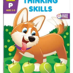 School Zone Thinking Skills Workbook: 64 Pages, Preschool, Kindergarten, Problem-Solving, Logic & Reasoning Puzzles, Ages 3 to 5 (Get Ready! Book Series)