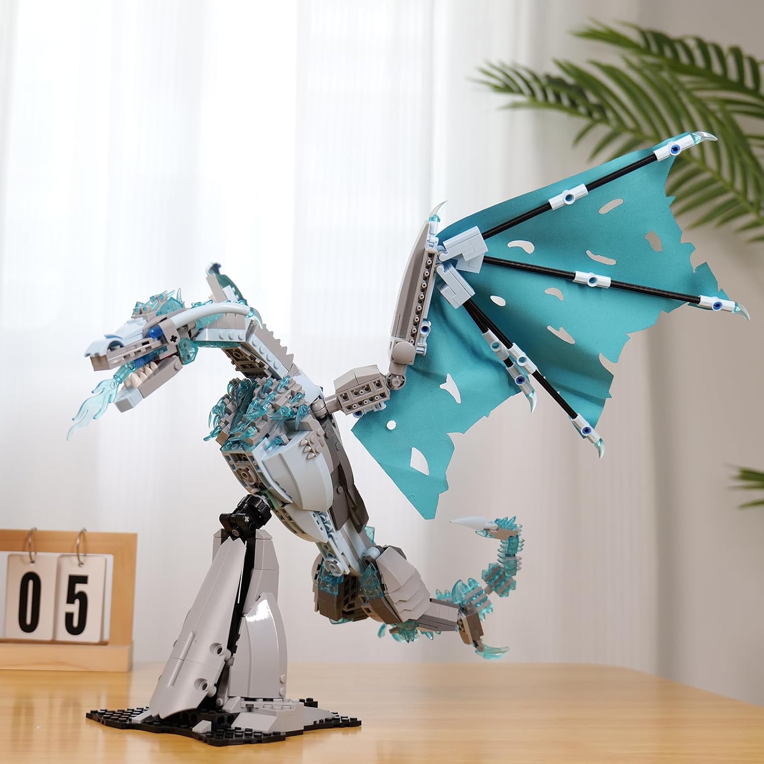 QFJ Ideas Ice Dragon Building Set,Compatible with Mainstream Brands Adults Collectible MOC Dragon Model STEM Toy for GOT Fans Home Decor,Creative Gift for Kids Boys & Girls 8-16 (1019 PCS) - Image 5