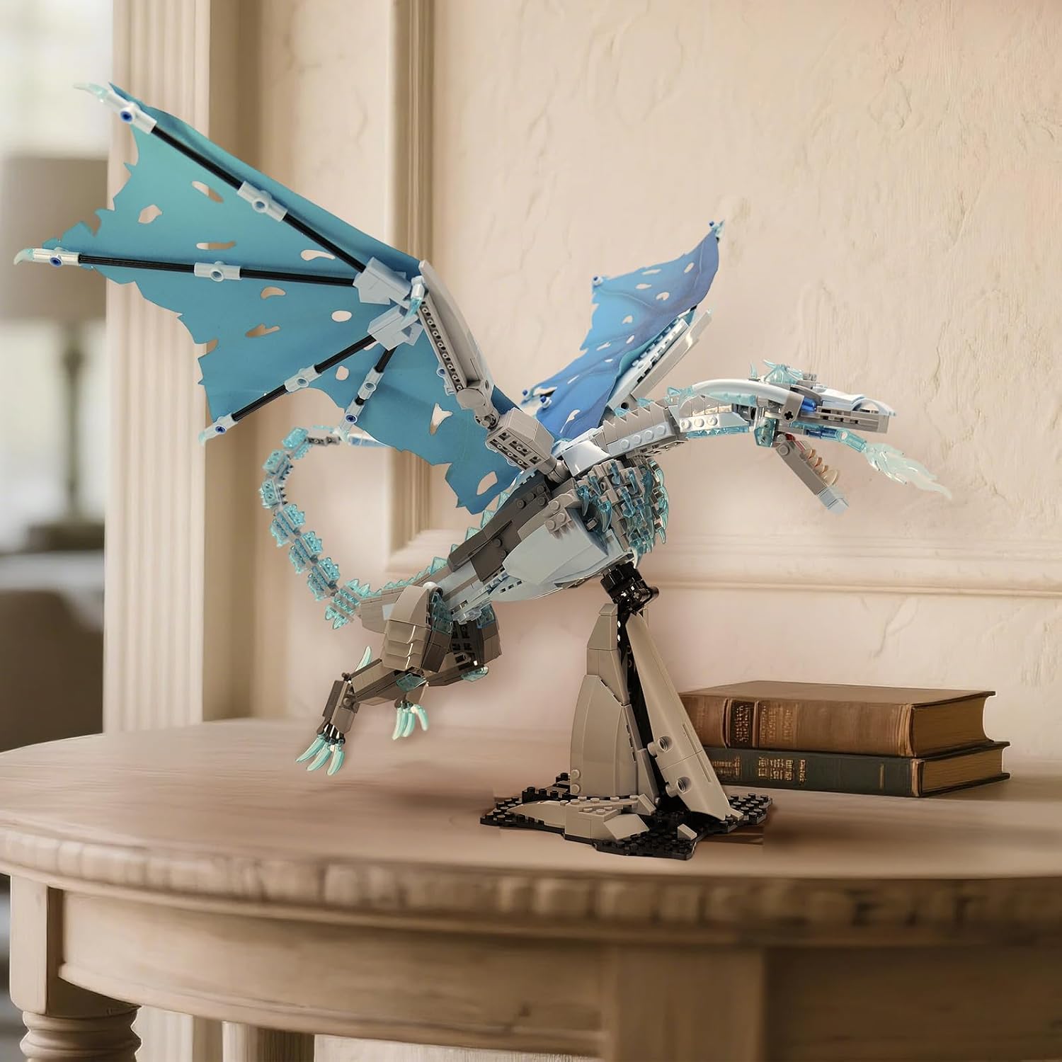QFJ Ideas Ice Dragon Building Set,Compatible with Mainstream Brands Adults Collectible MOC Dragon Model STEM Toy for GOT Fans Home Decor,Creative Gift for Kids Boys & Girls 8-16 (1019 PCS) - Image 8