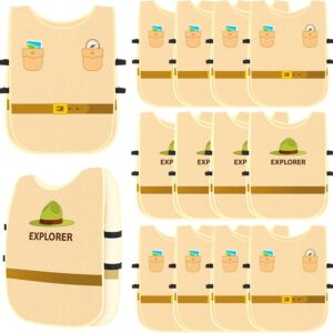 Panitay 12 Pcs Kids Role Play Vest Costumes Toddler Dress up Vest Costume for Halloween Boys Girls Birthday Party Supplies