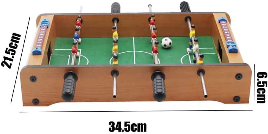 Saycker Table Foosball, Mini Football Table Soccer Tabletops Wood Football Table Top w/Footballs, Game Accessories for Adults Family Night Parties Entertainment - Image 2