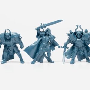 Creature Mini Action Figure Playset- Wariors 2 ʺ Fantasy Figures – XL 1/32nd Scale DND 5 pcs Characters Accessories RPGs and Soldiers
