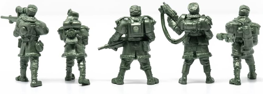 Fantasy Creature Mini Action Figure Playset- Polar Guardsmen 2 inch 1/32- 5 pcs Fantasy Figures - XL 1/32nd Scale DND Characters Accessories RPGs and Soldiers - Image 2