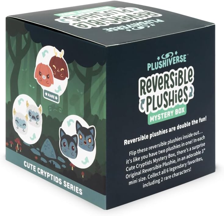 TeeTurtle 3" Reversible Mystery Box Plushie - Cute Cryptids Series - Surprise Soft Stuffed Animal Blind Box - Image 2